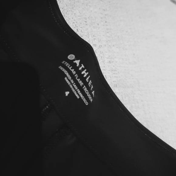 Athleta Stellar Flare Trouser Black Pants Wide Leg 486208 NWT - Picture 8 of 9